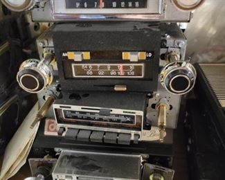 We have over 65  eight-track players and over 40 turntables as well as other radios and speakers  including Sony, Technics and Panasonic 