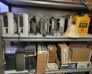 We have over 65  eight-track players and over 40 turntables as well as other radios and speakers  including Sony, Technics and Panasonic 