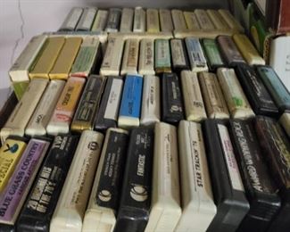 We have over 600 eight  track  tapes