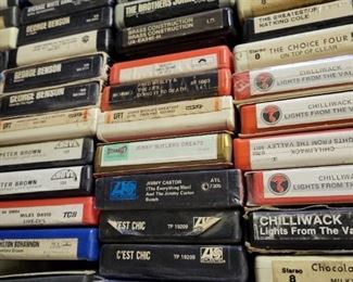 We have over 600 eight  track  tapes
