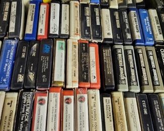 We have over 600 eight  track  tapes