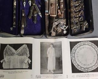 We have over 40 sewing machines and many different sewing implements  