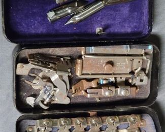 We have over 40 sewing machines and many different sewing implements  
