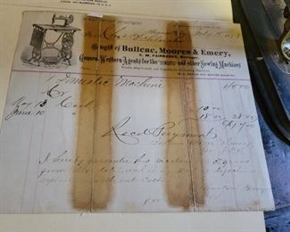 We have over 40 sewing machines and many different sewing implements  