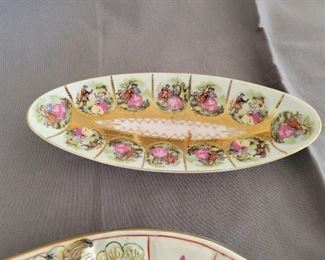 Asian tea saucers and English porcelain 