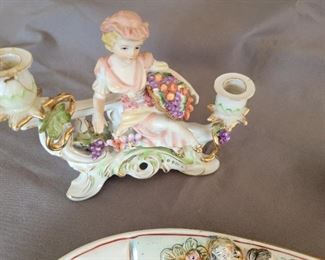 Asian tea saucers and English porcelain 