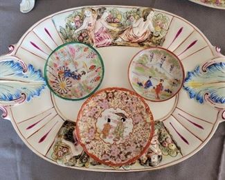 Asian tea saucers and English porcelain 