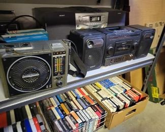 8 track players and stereos everywhere