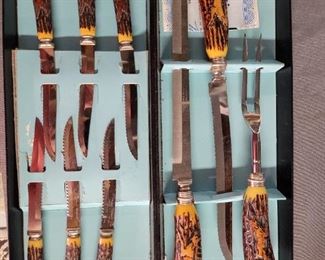 Unique wooden hand-carved knives