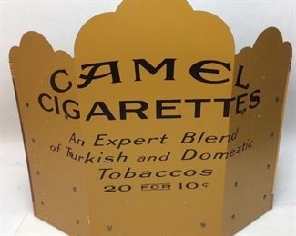 TIN CAMEL CIGARETTES ADVERTISING