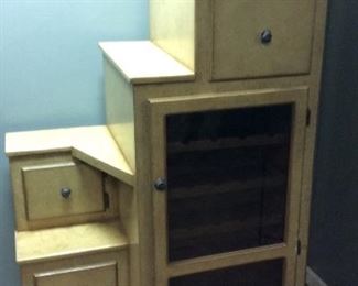 WINE CABINET DISPLAY w 5 SHELVES &