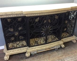 STYLISH WINE RACK, EDGE METAL, FAUX