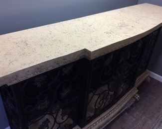 STYLISH WINE RACK, EDGE METAL, FAUX