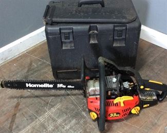 HOMELITE 33CC CHAIN SAW, 16’’