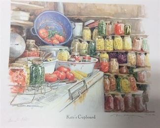 WILLIAM MANGUM CAROLINA PRESERVES ARTWORK AND HARDBACK WITH DISPLAY TABLE