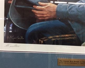 MORT KUNSTLER SIGNED ‘’CIVIL WAR GENERALS ART PRINT