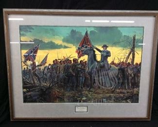 MORT KUNSTLER SIGNED PRINT, THE LAST STAND PRINT