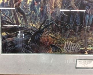 MORT KUNSTLER SIGNED PRINT, THE LAST STAND PRINT