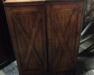 BAR WINE CABINET, FOLDING TOP