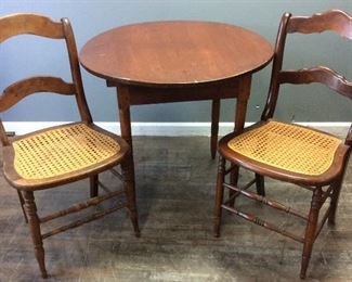 2 CHAIRS & TABLE
