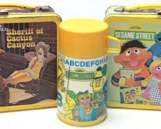 (2) ALADDIN INDUSTRIES, 1979 SESAME LUNCH BOX