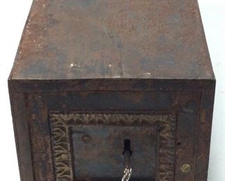 ANTIQUE MARITIME LOCK BOX