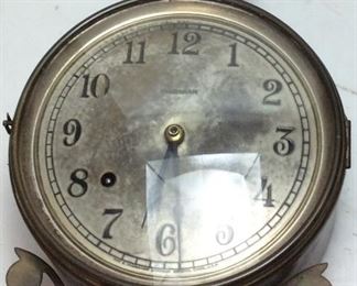 ANTIQUE E. INGRAHAM DECORATIVE WALL CLOCK