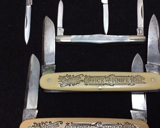 (4) REMINGTON KNIVES, OFFICE & PEARL HANDLE KNIVES
