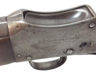 1920s WW GREENER MARTINI SHOTGUN