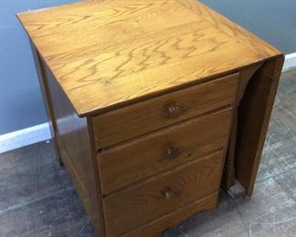 3 DRAWER DROP LEAF CHEST OF DRAWERS