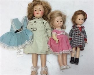 VINTAGE SHIRLEY TEMPLE DOLL LOT