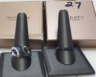 AFINITI RING PAIR 925 STERLING