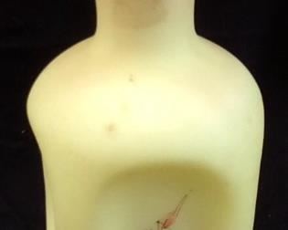 FENTON HAND PAINTED FLOWER VASE