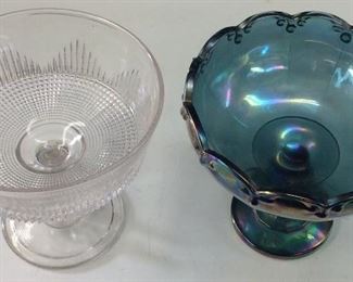 (2) GLASS TRIFLE BOWLS