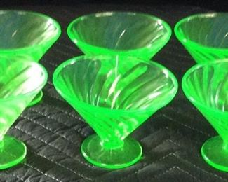 VINTAGE URANIUM SWIRL SHERBET