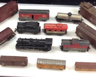 MARX MODEL TRAIN CARS, WITH