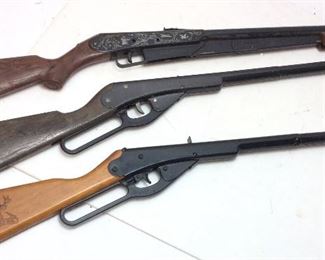 (3) VTG. DAISY BB RIFLE, MODELS #25, #96 105B