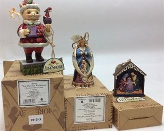 3 JIM SHORE FIGURINES ORNAMENTS