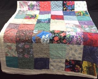 PATCHWORK QUILT, ESTIMATE 86x100IN