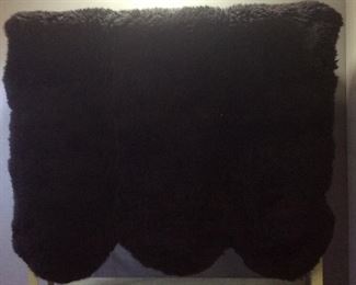 6 PELT SHEEPSKIN WOOL RUG, 66x75IN