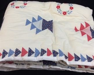 VINTAGE QUILT, 88x90IN