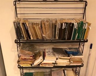Large collection of very old cookbooks