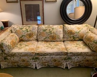 sleeper sofa.  This is in really good shape!  Round wall mirror