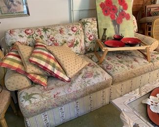 Nice sofa, has matching oversized chair.