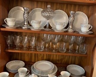 Noritake china and stemware