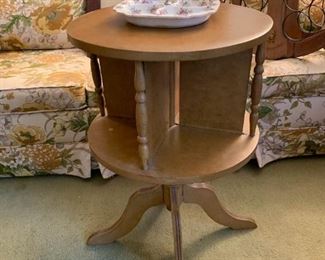 cute little rotating barrel table