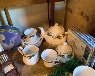 Christmas tea set
