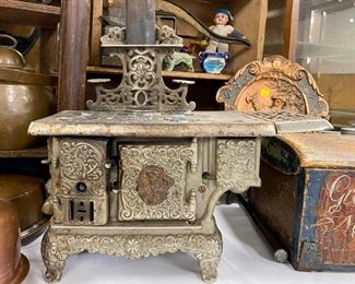 Antique Nickel  Salesman Sample/Toy Stove
