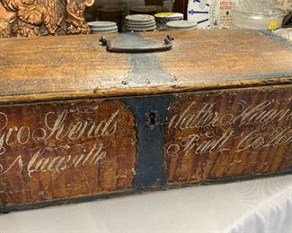 Small Antique Immigrant Chest 