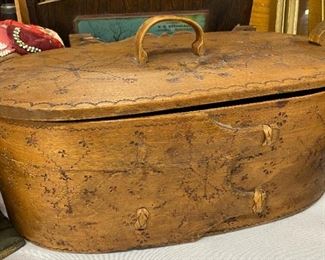 Late 1890's Scandinavian Birchbark Brides Basket